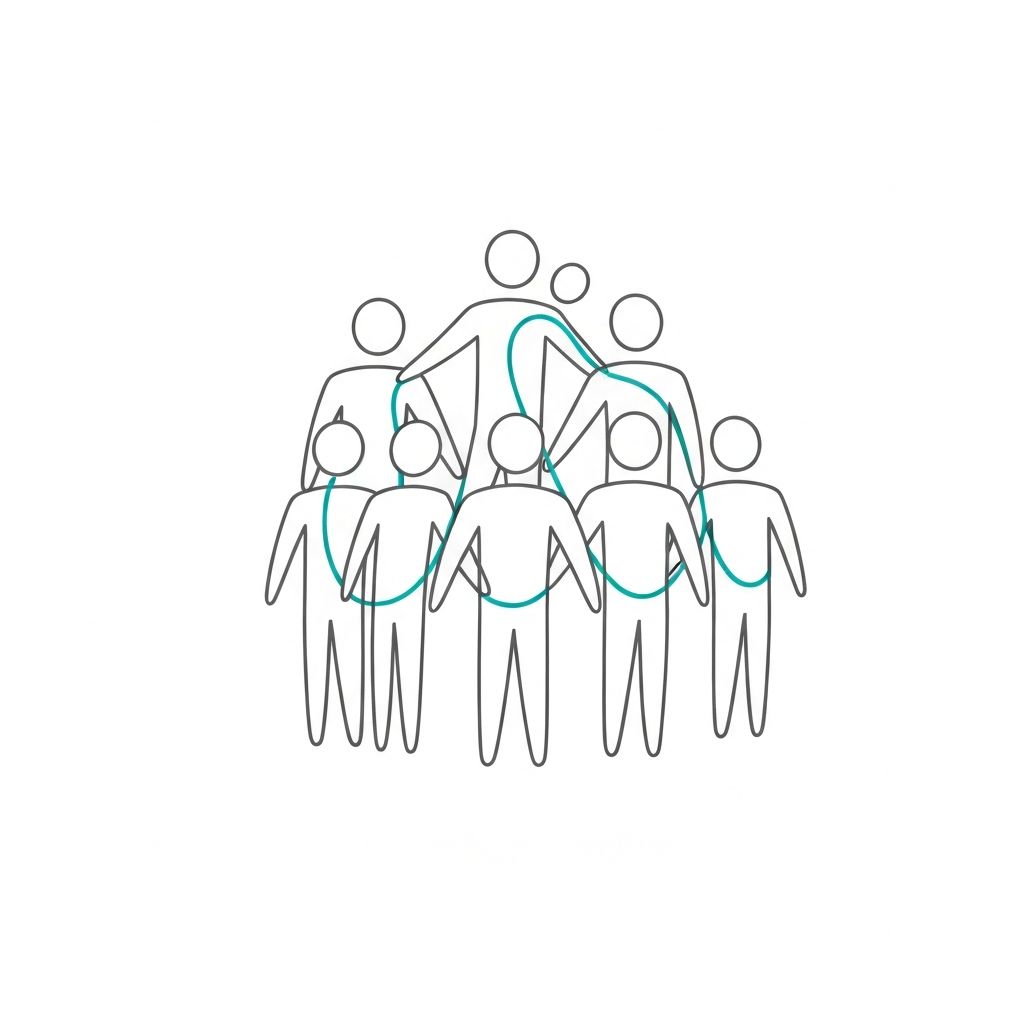 Gemeinschaft und gegenseitige Unterstützung im Kurs